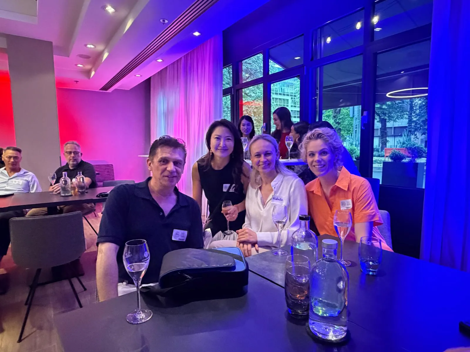 Four FIAA guests at their table during the Executive Evening
